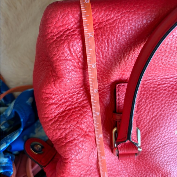kate spade Bright Coral Pebbled Leather Satchel - Picture 11 of 11